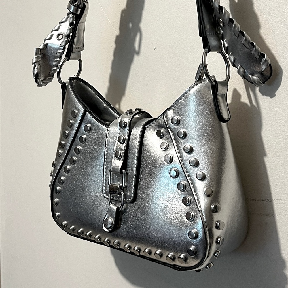 Silver Crossbody Purse